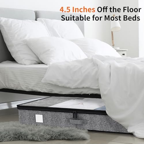 Under Bed Storage Containers 4 Pack Reinforced Underbed Organizer Box - Image 6
