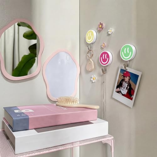 Leinuosen 6 Pcs Smile Face Magnetic Locker Hooks - Image 6