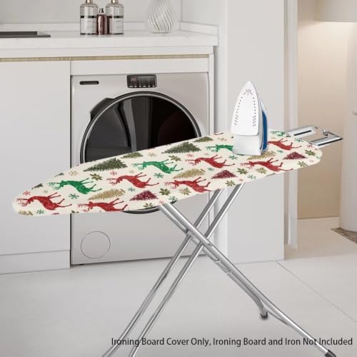 Flashideas Christmas Reindeer Ironing Board Cover and Pad Standard Size Ironing - Image 2