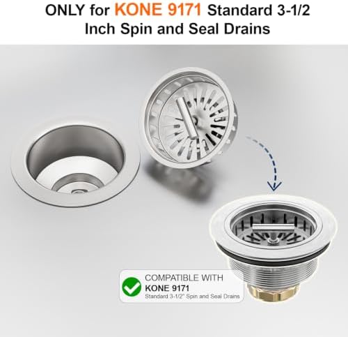 KONE Kitchen Sink Stopper Strainer Replacement - Image 4
