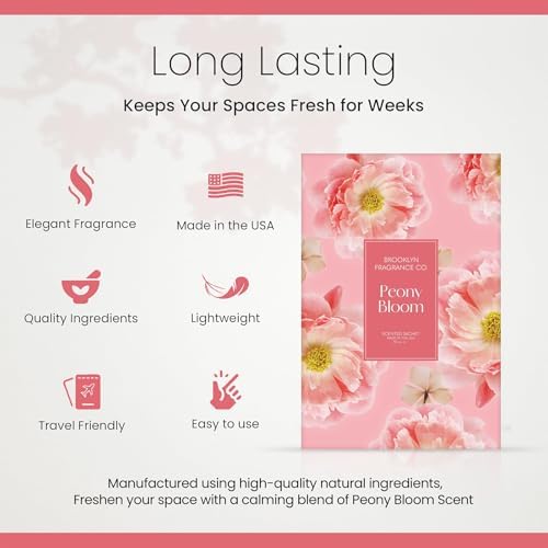 Brooklyn Fragrance Co. Spring Florals Sachet Bags – Peony Bloom Scented Pouches - Image 3