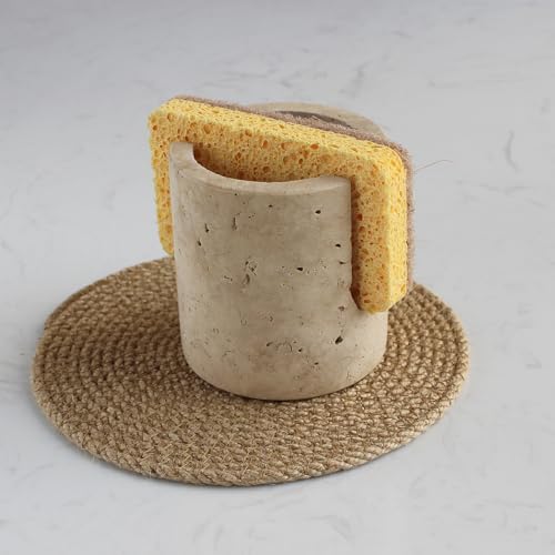 Nawgnail Natural Marble Travertine Sponge Holder - Image 6