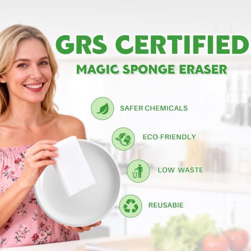 Magic Sponge Eraser, 12 Pack Melamine Sponge, GRS Certified - Image 5