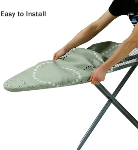 Ironing Board Cover and Pad Standard Size 15" x 54", 3 Pairs of Hook and Loop - Image 5