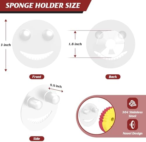 Kontoyo Sponge Holder for Kitchen Sink, Sink Caddy Organizer - Image 2