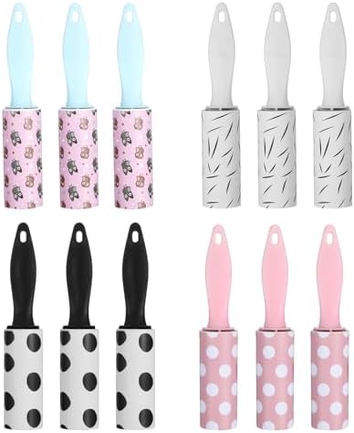 12 Pcs Mini Lint Roller Travel Size by Unknown