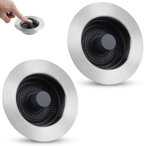 Universal 3 in 1 Kitchen Sink Stopper Strainer by Greatcomfortathome