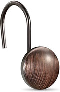 CHICTIE Bronze Shower Curtain Hooks Rings, Oil Rubbed Metal Rust Resistant by CHICTIE
