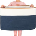 MINTWOOD Design 112L Extra Large Blanket Basket Holder Living Room, Dog Toy by MINTWOODDesign