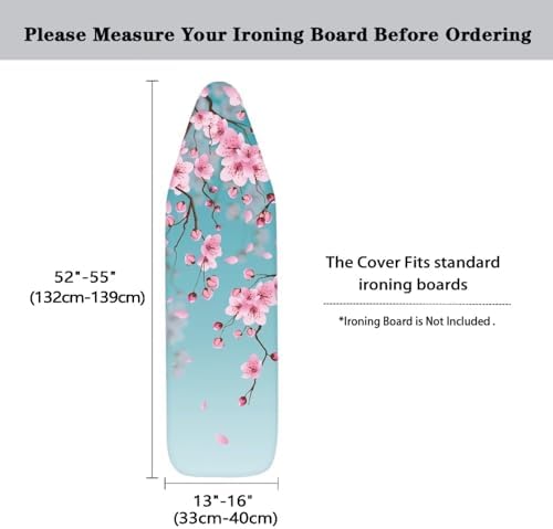 Flashideas Pink Floral Iron Board Cover Standard Size Ironing Board Cover - Image 6