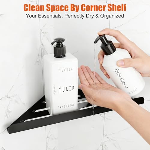 Fikoksol Shower Caddy Storage, Triangle Corner Shelf - Image 2