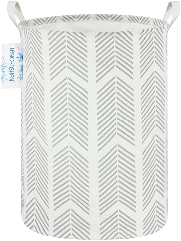 Round Laundry Basket Collapsible Storage Hamper Organizer Arrowhead by LANGYASHAN