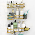Corner Shower Caddy Bathroom Organizer: Adhesive Shower Rack Bathtub Shelves by AKTECKE
