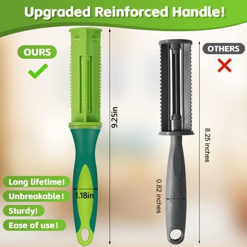 Extra Sticky Lint Rollers for Pet Hair, 1100 Sheets Total, Upgraded 4 Handles - Image 2