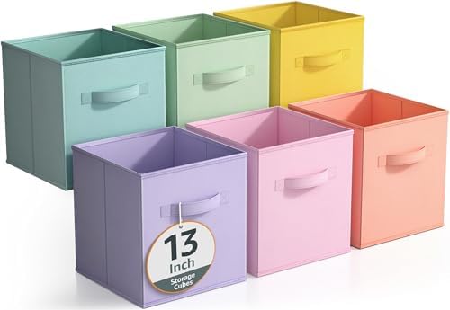 Sorbus Cube Storage Bin, 6 Pack by Sorbus