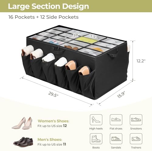 Shoe Organizer for Closet, Shoe Storage Solution - Image 2