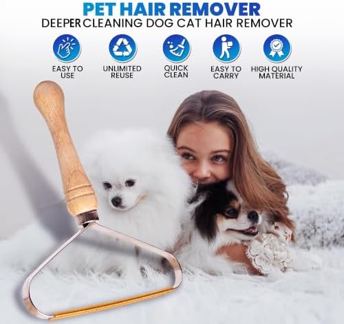 2-Pack Pet Hair Removal Tool, Lint Remover, Carpet Scraper & Shaver - Image 2