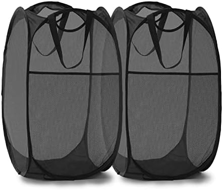 TECHMILLY Collapsible Mesh Pop Up Laundry Hamper by TECHMILLY