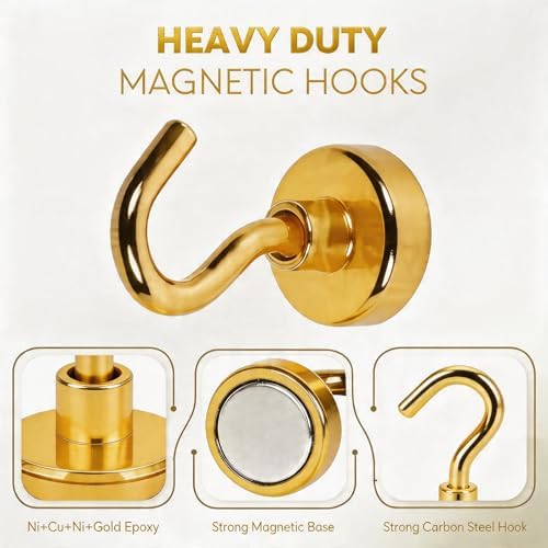 Neosmuk Magnetic Hooks, 30lb Heavy Duty, 10 Pack - Image 4