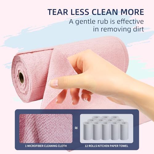 & PLUSH Microfiber Cleaning Cloth Roll - Image 3