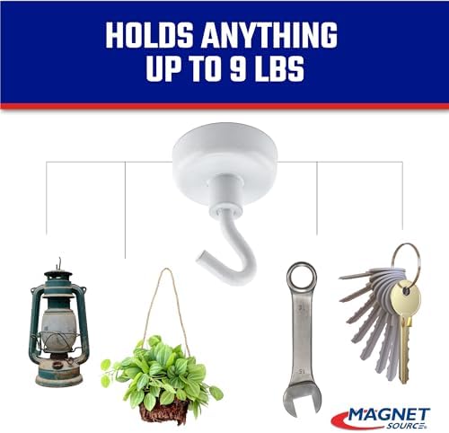 Master Magnetics White Magnetic Hook Set - Image 4