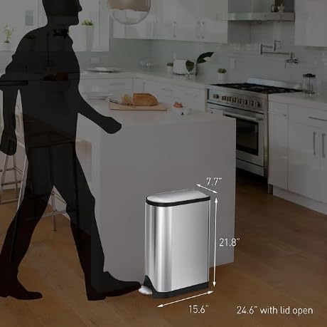 simplehuman Butterfly Step Can, 18L / 4.8 Gallon Trash Can - Image 2