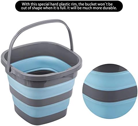 2 Pack Collapsible Plastic Bucket - Image 4