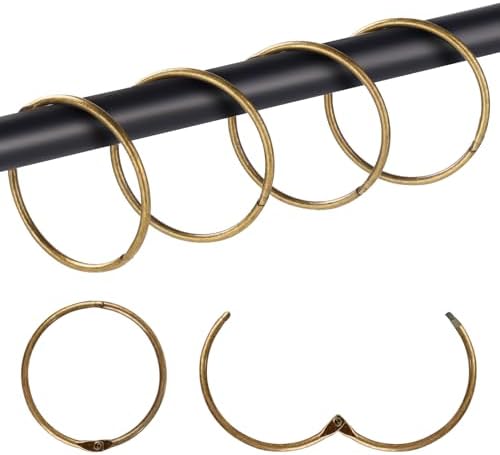 20Pcs Shower Curtain Hooks, Metal Round Shower Curtain Hooks Roman Rings by Mafegu