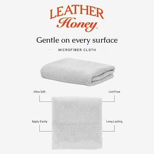 Leather Honey Lint-Free Microfiber Application Cloth – Made in USA - Image 2