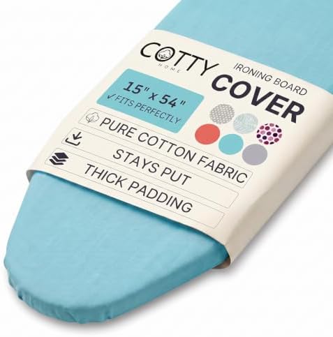 Extra Thick Ironing Board Cover 15x54 Standard Size, Padded Heat Reflective by COTTYHOME