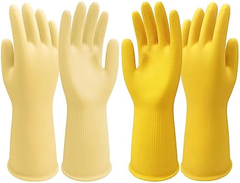 Disfore Rubber-Gloves Dishwashing Gloves by rubbercleaninggloves