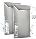 Hanging Laundry Hamper Bag XL 40x22", Space Saving over the Door Storage Bags by DONAQ