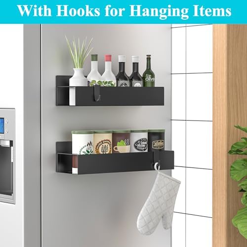 HuggieGems 2 Pack Magnetic Spice Storage Rack Organizer - Image 2