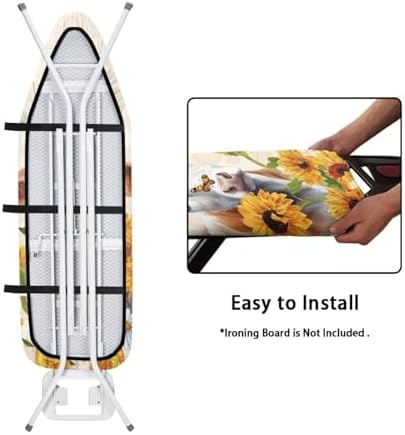 DISNIMO Sunflower Cow Ironing Board Cover and Pad-Ironing Board Cover - Image 5