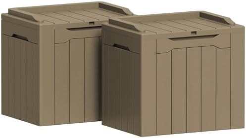 Greesum 31 Gallon Deck Box for Outside, All Weather Outdoor Storage Boxes for by BuynowfromGreesum
