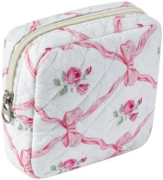 RSRSLEII Small Quilted Cosmetic Pouch by RSRSLEII