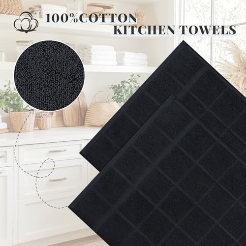Homaxy 100% Cotton Kitchen Towels 18"x28", 6 Pack Dish Towels - Image 3