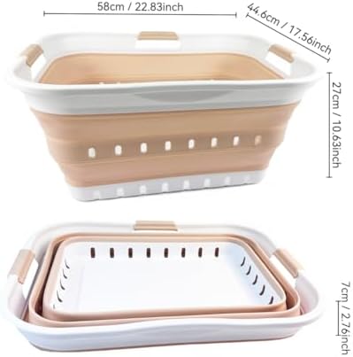 SAMMART 42L Collapsible Plastic Laundry Basket - Image 2