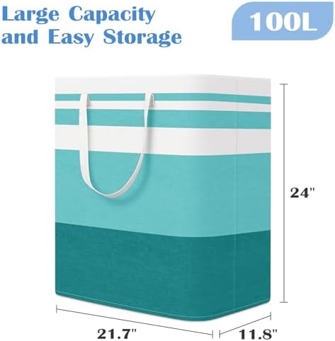 BlissTotes 3-Pack Laundry Basket, Collapsible Laundry Hamper - Image 2