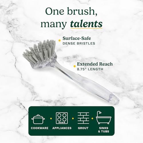 Cuisinart Dish Brush with Handle, 2 Pack, Firm Bristles - Image 4