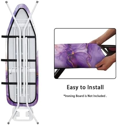 Purple Butterfly Ironing Board Cover Marble Iron Board Cover Protector Novelty - Image 4