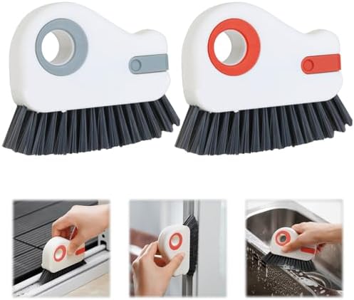 2 in 1 Groove Cleaning Brush, Grout Cleaner Tool & Multifunction Window Track - Image 7