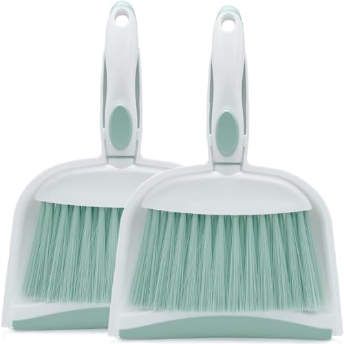Dust pan, Mini Dustpan and Brush Set, Small Broom and Dustpan Set, Small Hand by Householdcleaningutensils