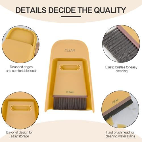 Luxflowing Portable Mini Hand Held Broom and Dustpan Combo Set - Image 5