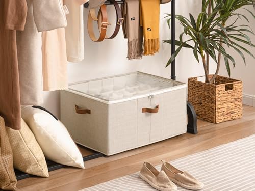 StorageWorks 24-Pair Large Shoe Storage Box, Adjustable Dividers - Image 5