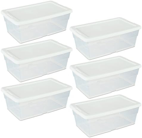 Sterilite Storage Box 13.5" X 8.3" X 4.8", 6 Qt. Clear - Image 2