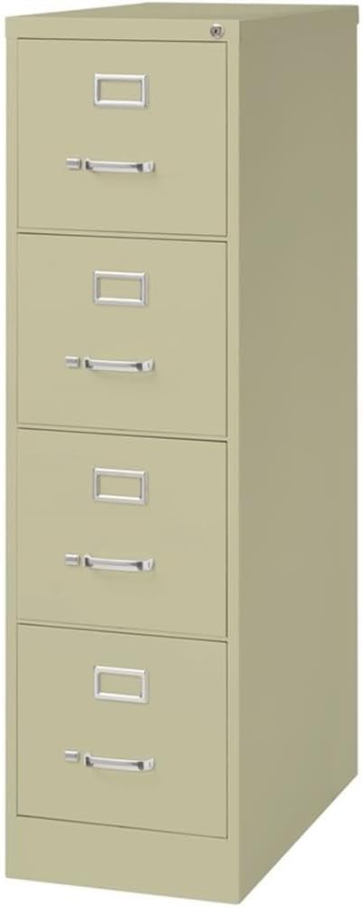 Scranton & Co Set of 2 26.5" D 4-Drawer Letter Width Vertical Filing Cabinet