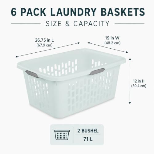 Laundry Basket 2 Bushel Plastic - Image 3