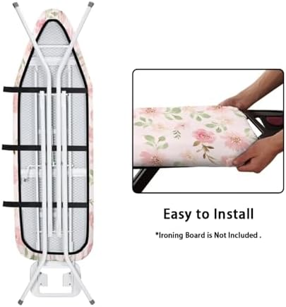 Ironing Board Cover Ironing Board Pad Covers Protector Pink Floral - Image 4