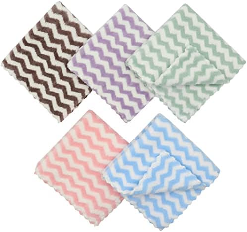 Microfiber Cleaning Cloth, 10 Pack Microfiber Rags, Mix Color - Image 3